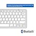 Bluetooth Keyboard — Jelly Comb Compact Bluetooth Keyboard Ultra Slim for iOS Android Windows Mac OS PC Tablet Smartphone (Compatible for iPad pro, iPhone X, SamsungTab, Surface pro and More)-Silver