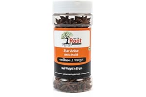 From The Root Star Anise Whole 85 g | Premium Anis étoilé | Anise Star | Badiya, Chakra phool, Aromatic Whole Spice for Tea, 