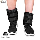 JBM Adjustable Ankle Weights Wrist Leg Weights Sand Filling (A Pair) Double Adhesive Straps for Walking Jogging Gym Fitness Exercise Gymnastics