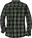 Legendary Whitetails Women's Trail Guide Fleece Button Down Shirt, Night Forest Plaid, Medium