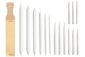 COHEALI 16Pcs Drawing Supplies Sketching Blending Stumps Kit Pencil Paper Shaders for Charcoal Pencils and Pastel Blending Ar