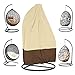 BullStar Patio Hanging Chair Cover Waterproof Wicker Egg Swing Chair Covers with Zipper Heavy Duty Oxford Outdoor Furniture Protector, 75 Inch HX45 Inch D