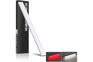 acegoo RV Interior LED Light Bar 12V LED Light Strip for Motorhome Camper Trailer Kitchen Countertop Under Cabinet Lighting, Integral Dimmer Switch & Red Night Light (Natural White, 16.5 inch)