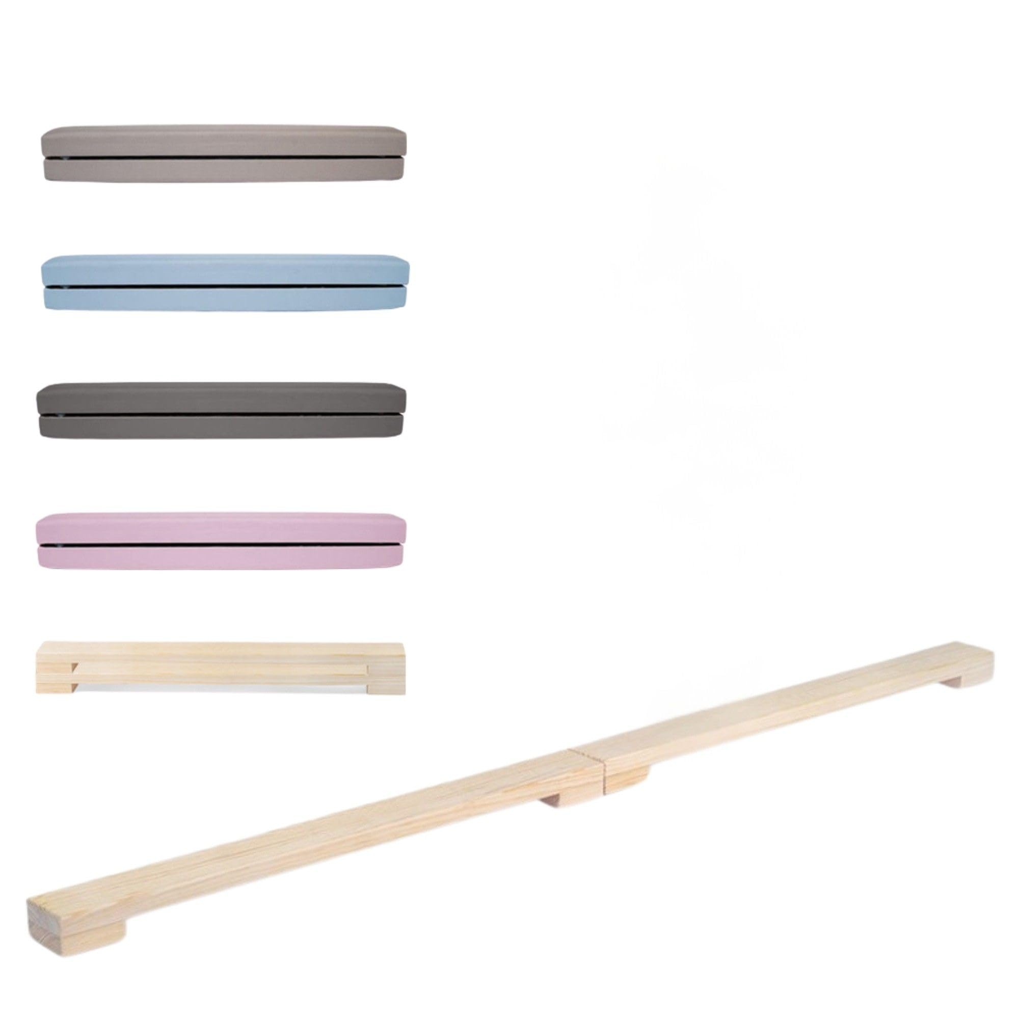 MAMOI® Gymnastics beam for kids (200 cm), Padded non-slip folding balance beam, Kids gym equipment at home, Gymnastic floor beams & bases for children