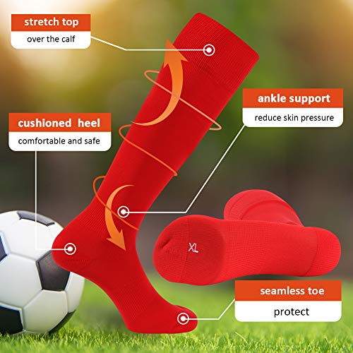 image for Men's Soccer Socks,Compression Socks Above Knee Women,Ristake Over the