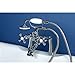 Kingston Brass KS268C Kingston Clawfoot Tub Faucet, 7-Inch Center, Polished Chrome