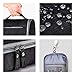 VAGREEZ Toiletry Bag, Upgraded Hanging Travel Toiletry Organizer Kit with Heavy-duty Zippers Waterproof Comestic Bag Dop Kit for Men or Women (Dark-Black)