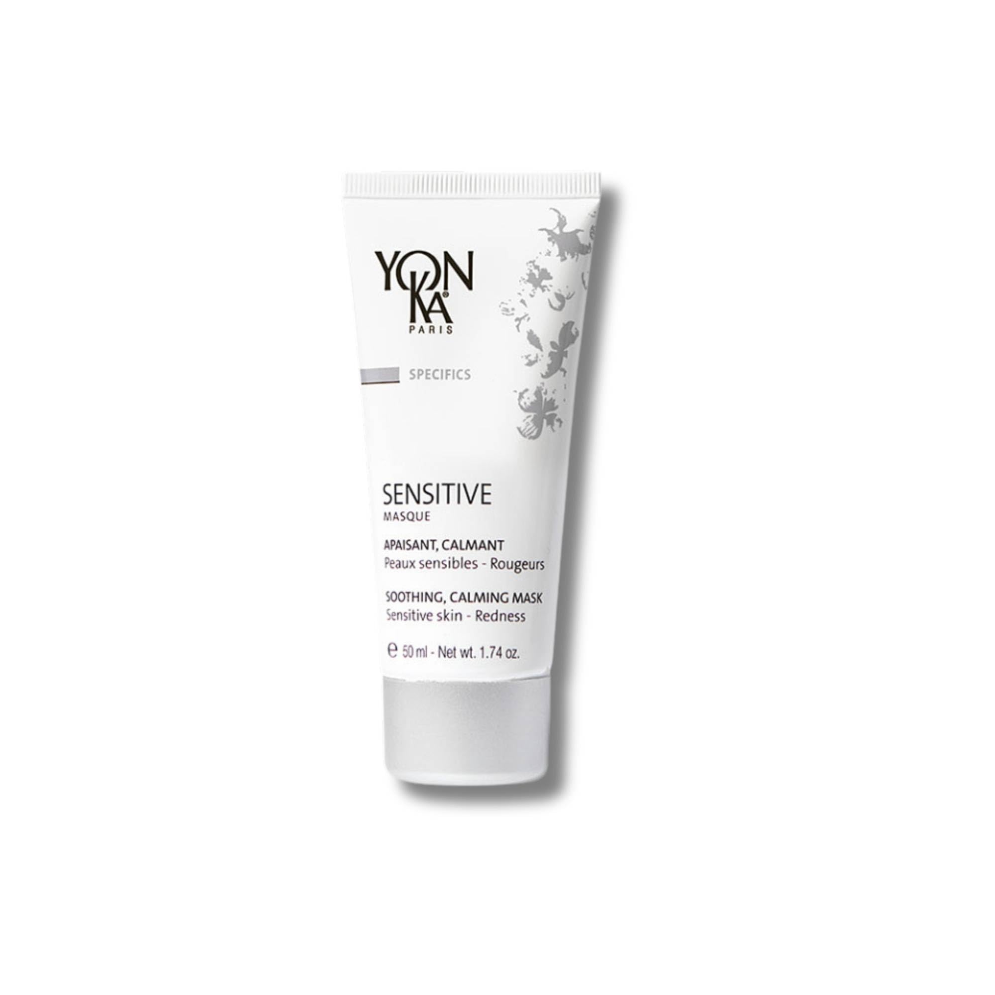 Sensitive Mask Yonka 50ml | Calming and Soothing Face Mask for Sensitive Skin | Reduces Redness, Tightness and Itching | 94% Natural Origin, No Rinsing