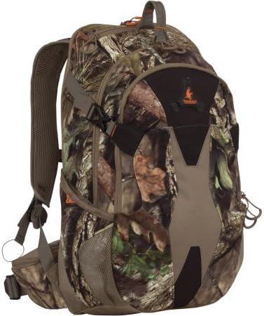 Fieldline Pro Timberhawk Big Basin Daypack with Left and Right Side Bottle Pouches, Hawkeye Bino Strap System, Sternum Straps and Multiple Webbed Accessory Loops, Mossy Oak Break-Up Country Camo