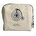 DZT1968(TM)Women Canvas Retro Small Mini Square Eiffel Wallet Coin Purses Clutch Money Pouch Bags Gift (Beige)