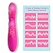 ZEMALIA Delia Rabbit Vibrator Rechargable G-Spot Clitoris Stimulator Waterproof Dildo Body-Safe Silicone Vagina Vibrating Heating Fuction Masturbator 10 Modes Red