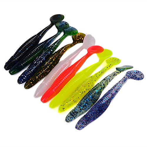 20pc/loe soft bait 10 colors 9CM/6G fishing lures,Soft lures,fishing