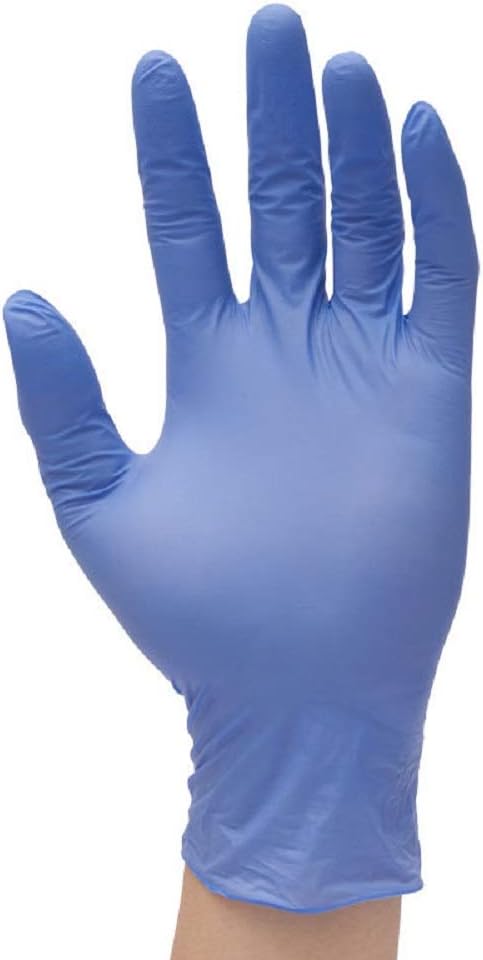 50 Pair Disposable Nitrile Gloves Food Grade Gloves Thicken Latex Free Oil Resistant Acid And Alkali Resistant Non-slip Protective Exam Gloves (M)