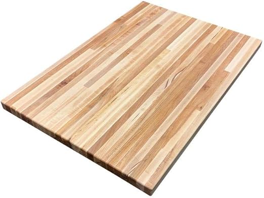 Amazon Com Forever Joint Hard Maple Butcher Block Kitchen Island Top 1 5 X 30 X 48 Tables