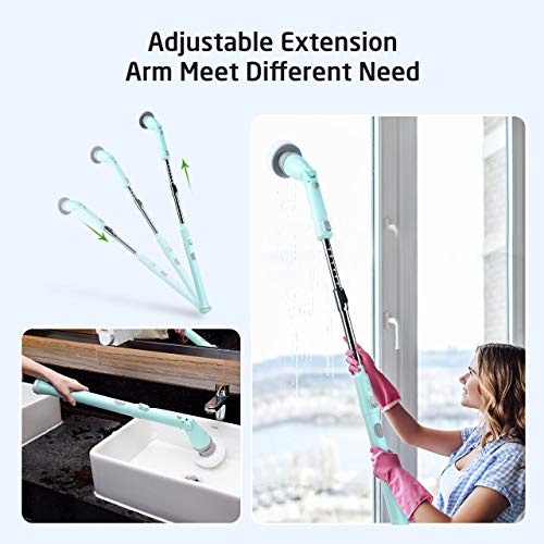 4 Homitt+Electric+Scrubber+Replaceable+Extension