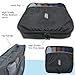 7 Pcs Packing Cubes with Toiletry Bag and Electronic Accessories Organizer and Laundry Bag (Black) Waterproof Lightweight Travel Luggage Organizer bags