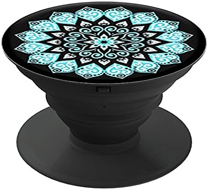 Multi-Function Cellphone Finger Holder, Expanding Stand and Grip for Smartphones and Tablets, Fashion Air Sac Cell Phone Holder (Peace Mandala Sky)
