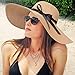Womens Straw Hat Wide Brim Floppy Beach Cap