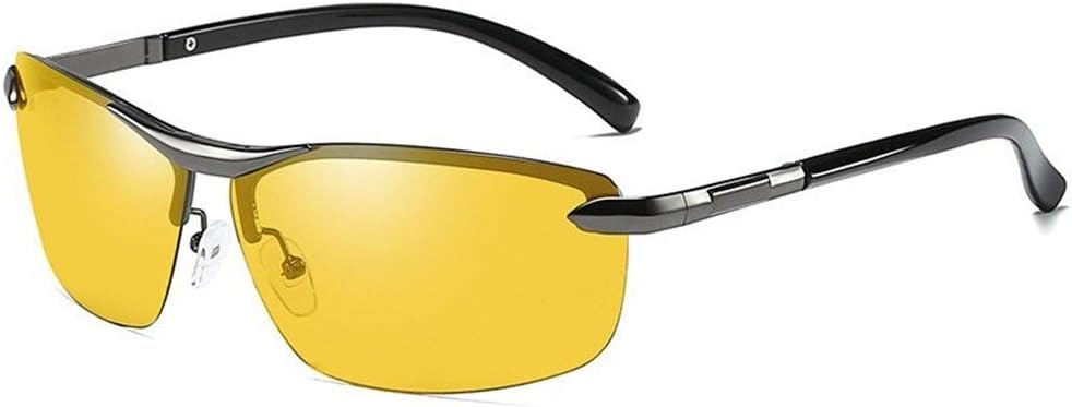 Occhiali Da Sole Classici Disegno Di Modo Degli Occhiali Da Sole Polarizzati Uomini Pilot Photochromism Anabbagliante Occhiali Giorno Guida Notturna Occhiali Da Sole Maschili Color H Size S Amazon It Casa