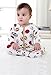BABE MAPS Baby Boys Girls Organic Cotton Pajamas One Piece Zip Front Sleeper for Newborn