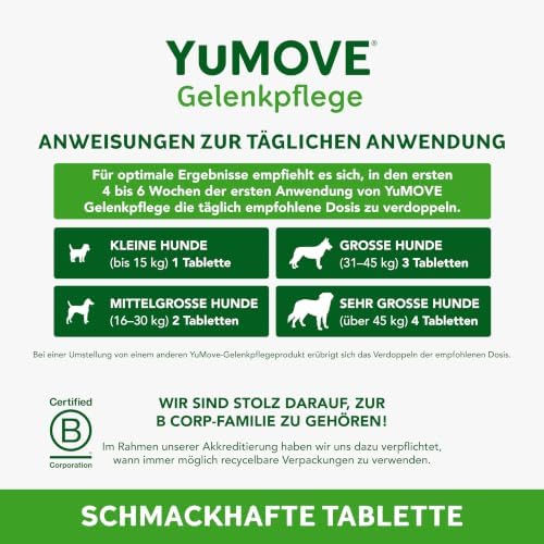 TESTSIEGER Gelenktabletten Hund 2–7 Jahre – 300 Tabletten ActivEase