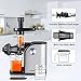 Aicok Slow Masticating juicer, Cold Press Juice Extractor, Stainless Steel, Quiet Motor, High Nutrient Fruit and Vegetable Juice, Black