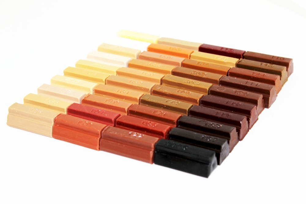 Konig Wax Filler Sticks 40 x 4cm Wood Colours (#130) SOFTWAX