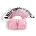 32-Piece Pink Cosmetic Makeup Brush Set with Pink Bag