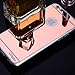 [GW USA] Luxury Mirror Phone Case Compatible for iphone 8 Plus Mirror Case, iphone 7 Plus Mirror case, Back Shock-Absorption TPU Bumper Anti-Scratch Bright Reflection Protective Case - Rose Gold