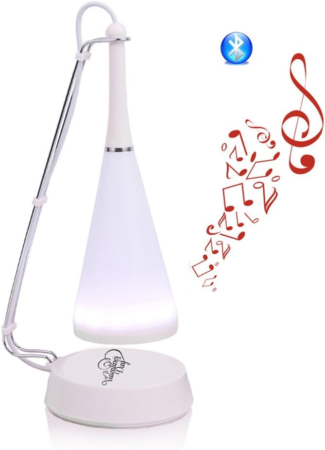 LIWUYOU Mini Portable Multi Wireless Bluetooth Speaker Touch Sensor LED Flashlight Adjustable Reading Desk Lamp Night Light, Valentine's Day