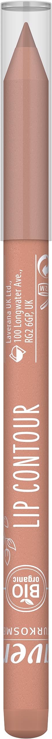 lavera Lip Contour - Warm Brown 03 - velvety matte finish - creamy texture - Organic coconut oil & organic shea butter - VEGAN