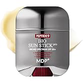 MDP+ Peptide 9 Bio Sunstick Pro | Korean Sunscreen Stick SPF 50+, Lightweight, Non-Greasy Broad Spectrum UV Protection for Face &amp; Body