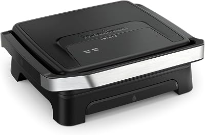 Inicio, Plancha de Paninis y Grill de 2000W, Negra