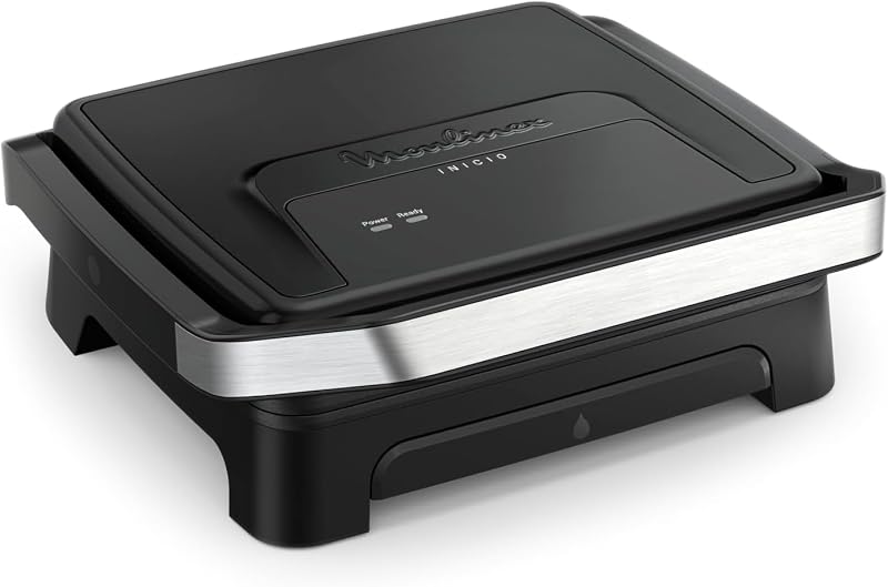 Inicio, Plancha de Paninis y Grill de 2000W, Negra