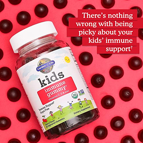 Garden of Life Kids Immune Support Gummies with Vitamin C, D as D3