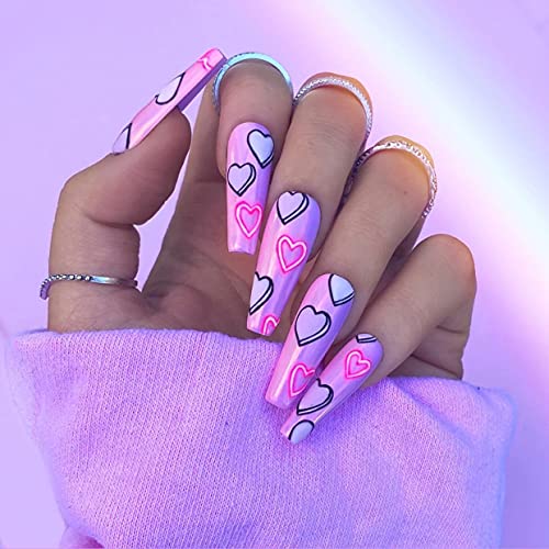 Coffin Nails Long Fake Nails Clear Acrylic Nails Coffin Shaped Ballerina Nails Tips Btartbox 500pcs Full