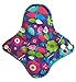 Charcoal Bamboo Reusable Cloth Menstrual Pads (6-Pack, Heavy)