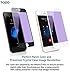 TOZO for iPhone 7 Plus Screen Protector [Anti Blue-Ray] 3D Glass [ 3D Full Frame ] Technology Premium Tempered 9H Hardness 2.5D PET [Soft Edge Hybrid] Perfect Fit Screen 5.5 White