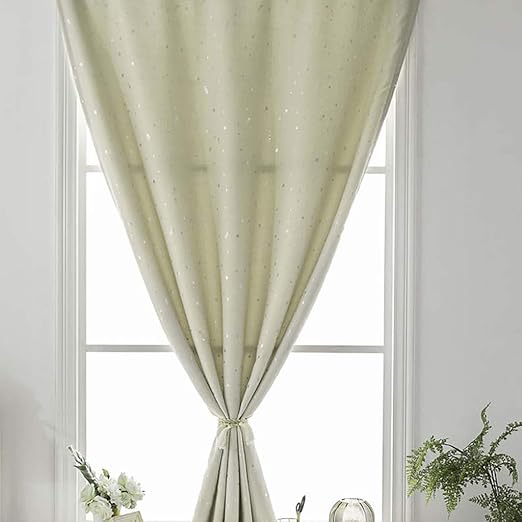 Amazon Com Muicook Star Double Face Blackout Curtain Simple