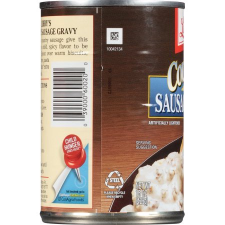 Libby's Country Sausage Gravy, 15oz Cans (Pack of 6) - Authentic Southern Breakfast Essential