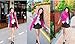 Leegoal Fashion Solid Color Rose Red Long Shawl Scarf Wrap for Women
