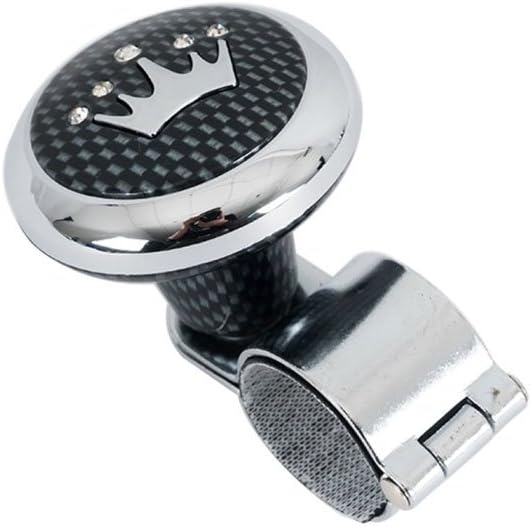 Younglingn Car Auto Universal Steering Wheel Spinner Knob Auxiliary Booster Aid Control Handle Car Steering Wheel Booster Wheel Strengthener Auto Spinner Knob Ball (Black)