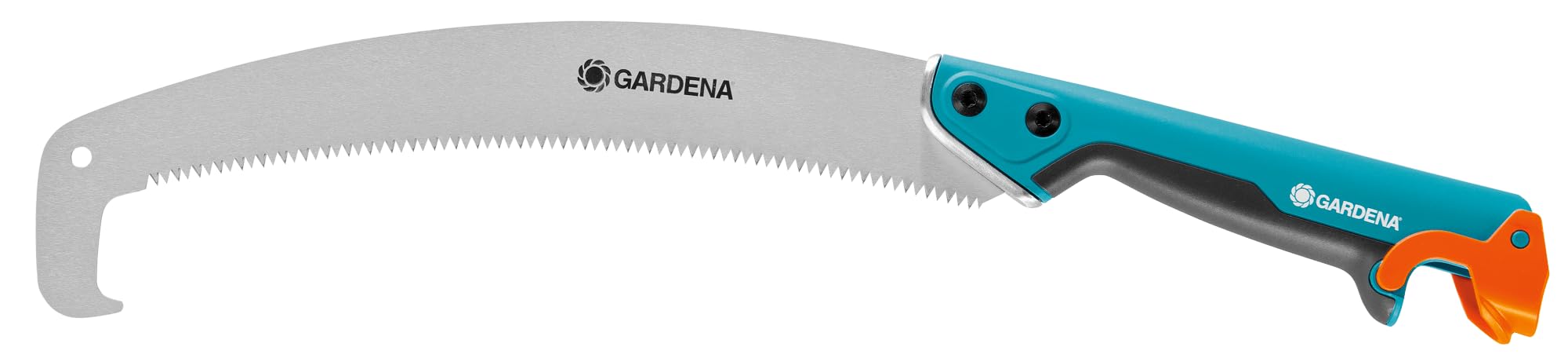 Gardena combisystem Gardeners’ Saw 300 PP, Curved: Pruning Saw for Optimal Branch cuts, 315 mm Blade Length, Hook for Cut-Off Branches, Slip Stop, Precision Toothing, Double Grinding (8738-88)