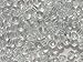 Czech Glass Seed Beads Crystal Clear Size:6/0 40 gr / 1.4 oz