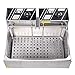 Yescom Commercial 5000W 20L Electric Countertop Deep Fryer Stainless Steel Single Large Tank Basket Restaurant