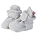 Zutano Booties Fleece Unisex Baby Booties for Boys Girls Slippers Heather 2 Pack
