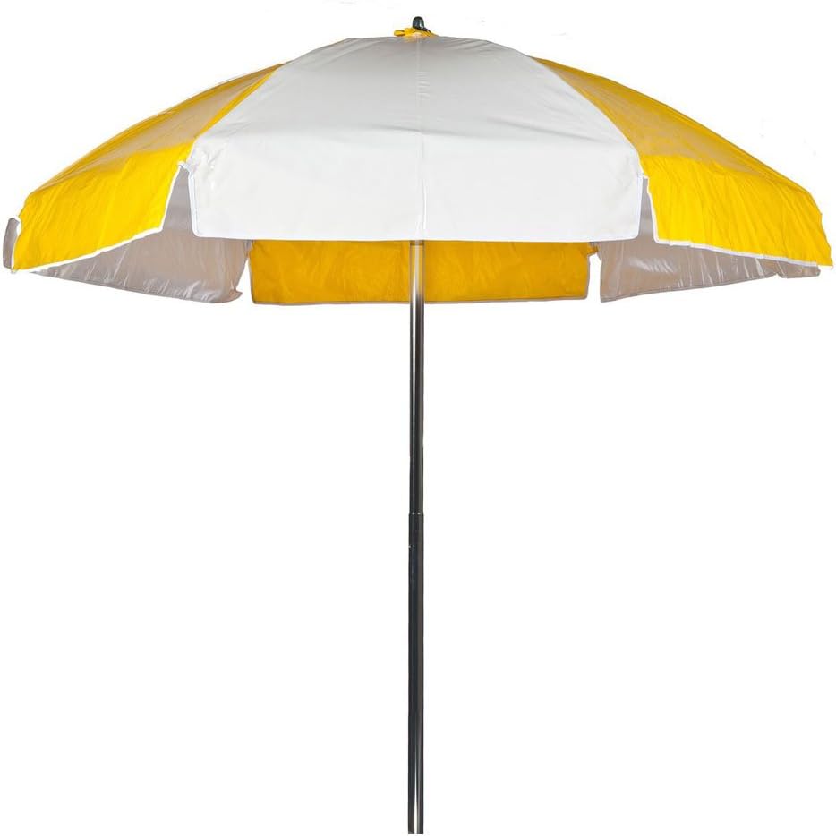 6.5 ft. Commercial Grade Steel Lifeguard Umbrella with Vinyl Canopy, Aluminum Pole