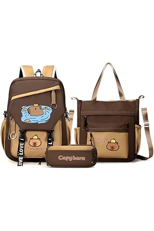 Mochila Capibara Linda Mochila Colar De Capibara Con Correa