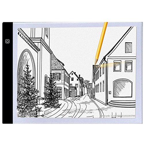 WensLTD A4 Ultra-thin Portable LED Light Box USB Power Artcraft Tracing Light Pad For Drawing