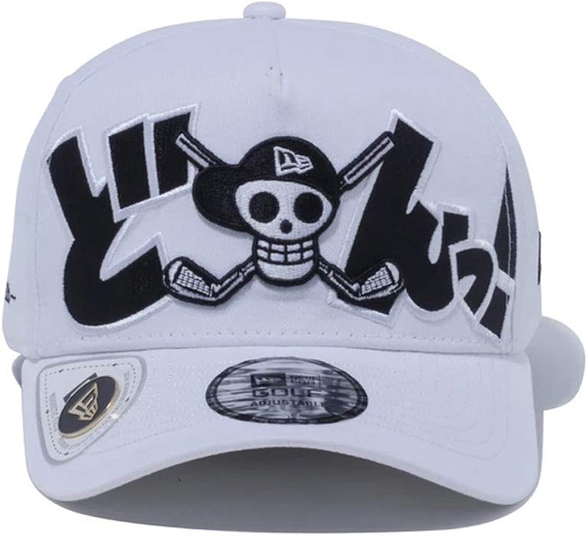 Amazon ニューエラ New Era ニューエラ New Era Golf ゴルフ キャップ 9forty A Frame メッシュキャップ One Piece ワンピース Golf Skull ゴルフスカル 海賊旗 ブラック Free 約56 8 60 6cm サイズ調整可能 キャップ 通販